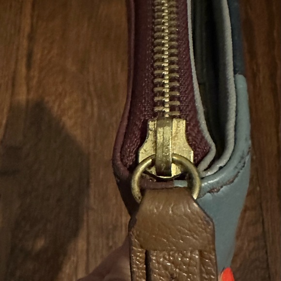 Fossil Leather Patchwork Bifold Wallet - Picture 9 of 11